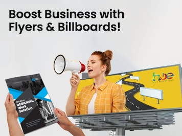 Maximize local business success with impactful flyers and billboards that capture attention